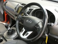 USED 2014 14 KIA SPORTAGE 1.7 CRDI 3 SAT NAV ISG 5d 114 BHP SAT NAV LEATHER SUNROOF