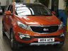 USED 2014 14 KIA SPORTAGE 1.7 CRDI 3 SAT NAV ISG 5d 114 BHP SAT NAV LEATHER SUNROOF