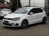 USED 2016 16 VOLKSWAGEN POLO 1.8 GTI 5d 189 BHP Finished in PURE WHITE with contrasting retro cloth trim. This Polo is quick and great fun to drive. The Polo is one of the best selling and popular small cars around. It is very comfortable and practical, with a distinct upmarket feel to it. Features include 17" Alloys, DAB, 2 Keys, B/Tooth, Daytime Run Lights and much more. Dealer serviced at 19306 miles, 34600 miles, 41378 miles and on arrival at 53160 miles. MOT due 22/04/2022.