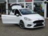 USED 2018 67 FORD FIESTA 1.0 ST-LINE 3d 124 BHP Finished in  with contrasting GREY SPORTS Cloth interior trim. This Fiesta is a small car that you can really enjoy driving. Economical and cheap to run, stylish to look at and some great features. Specification includes Sat Nav, DAB radio, B/Tooth, 18" Alloys, Heated Front Screen, Air Con and much more. This is a must for the first time driver or small family. Serviced at 21078 miles and at 29338 miles. 12 Months MOT.