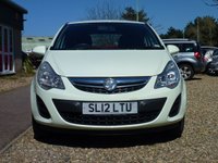 USED 2012 12 VAUXHALL CORSA 1.0 S ECOFLEX 3d 64 BHP www.suffolkcarcentre.co.uk - Located a Reydon