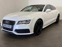 USED 2012 62 AUDI A7 3.0 TDI S LINE 5d 201 BHP Extremely well cared for and maintained , Ibis White , 20" Alloy wheels,  full black leather ,