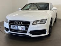 USED 2012 62 AUDI A7 3.0 TDI S LINE 5d 201 BHP Extremely well cared for and maintained , Ibis White , 20" Alloy wheels,  full black leather ,