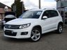 USED 2016 16 VOLKSWAGEN TIGUAN 2.0 R LINE EDITION TDI BMT 4MOTION 5d 148 BHP Finished in PURE WHITE with contrasting HEATED EBONY LEATHER trim. This high spec Tiguan has a more sophisticated look to add to its high quality interior and high spec. In short this Tiguan is spacious, comfortable and great to drive, while its raised driving position gives you a great view. Features include, Full Heated Leather, Sat Nav, DAB Radio, Auto Parking, Front and Rear Park Sensors and much more. Dealer serviced at 7255 miles and 18410 miles. Serviced on arrival at 42370 miles by EMC