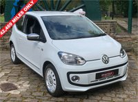 USED 2012 62 VOLKSWAGEN UP 1.0 UP WHITE 3d 74 BHP IDEAL 1ST CAR - &pound;30 PER YEAR TAX - LOW INSURANCE GROUP - LIMITED EDITION - SATELLITE NAVIGATION - BLACK LEATHER LOOK INTERIOR - AIR CON - 1 FORMER KEEPER ONLY 42,469 MILES