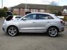USED 2015 65 AUDI Q3 2.0 TFSI QUATTRO S LINE PLUS 5d 178 BHP Finished in FLORET SIVER MET with FULL HEATED LEATHER SEATS. This Audi Q3 is a upmarket, premium, compact SUV. It offers plenty of space, Great fun to drive and lots of high tech features. All at a very affordable price. Specification includes, Heated Leather, Sat Nav, DAB Radio, B/Tooth, 19" Alloys, Rear Park Sensors and much more. Dealer Serviced at 20507 miles, 29493 miles, 41079 miles and at 57752 on arrival at EMC. 12 Months MOT.