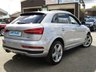 USED 2015 65 AUDI Q3 2.0 TFSI QUATTRO S LINE PLUS 5d 178 BHP Finished in FLORET SIVER MET with FULL HEATED LEATHER SEATS. This Audi Q3 is a upmarket, premium, compact SUV. It offers plenty of space, Great fun to drive and lots of high tech features. All at a very affordable price. Specification includes, Heated Leather, Sat Nav, DAB Radio, B/Tooth, 19" Alloys, Rear Park Sensors and much more. Dealer Serviced at 20507 miles, 29493 miles, 41079 miles and at 57752 on arrival at EMC. 12 Months MOT.