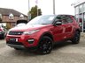 USED 2017 17 LAND ROVER DISCOVERY SPORT 2.0 TD4 HSE BLACK 5d 180 BHP Finished in FIRENZE RED MET with contrasting BLACK LEATHER SEATS. This Discovery Sport is practical, incredible off road and a comfy SUV that has 7 Seats that will swallow your family and luggage. FEATURES include Black Pack, Panoramic Glass Roof, Electric Rear Boot, Leather Seats, Sat Nav, 20" ALLOYS, Rear View Cameras, Park sensors, Tinted windows, Meridian Speakers and much more. Dealer serviced at 20951 miles, 37246 miles, 62021 miles and at 80598 miles on arrival at EMC.