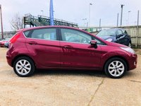 USED 2010 60 FORD FIESTA 1.4 ZETEC 5 DOOR Lovely Deep Hot Magenta Paintwork + Bluetooth