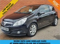 USED 2009 09 VAUXHALL CORSA 1.4 DESIGN 16V 3d 90 BHP 