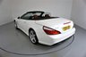 USED 2013 63 MERCEDES-BENZ SL 3.5 SL350 2d 306 BHP-DIAMOND WHITE METALLIC-HEATED RED LEATHER-ACTIVE PARK ASSIST-SPORTS STEERING WHEEL-CLIMATE CONTROL-CRUISE CONTROL-AIRSCARF SYSTEM AT FRONT-GLASS ROOF-SPORTS SUSPENSION-COMAND APS WITH DVD CHANGER-AMG 19