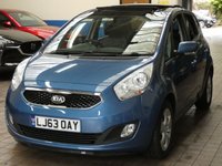 USED 2013 63 KIA VENGA 1.6 CRDI 3 ECODYNAMICS 5d 114 BHP &pound;30 ROAD TAX SUNROOF PART LEATHER HEATED SEATS