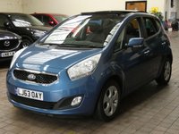 USED 2013 63 KIA VENGA 1.6 CRDI 3 ECODYNAMICS 5d 114 BHP &pound;30 ROAD TAX SUNROOF PART LEATHER HEATED SEATS