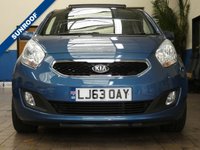 USED 2013 63 KIA VENGA 1.6 CRDI 3 ECODYNAMICS 5d 114 BHP &pound;30 ROAD TAX SUNROOF PART LEATHER HEATED SEATS