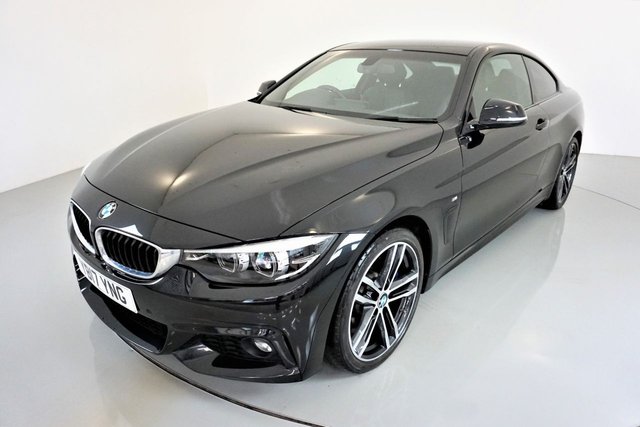 2017 17 BMW 4 Series 3.0 430D M SPORT 2d 255 BHP-PROFESSIONAL SATNAV-HEATED BLACK DAKOTA LEATHER-ELECTRIC FOLDING MIRRORS-CLIMATE CONTROL-CRUISE CONTROL-HARMAN KARDON-DAB RADIO-BLUETOOTH-JUST SERVICED AT BMW