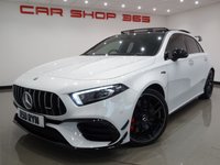 USED 2020 20 MERCEDES-BENZ A-CLASS 2.0 AMG A45 S PLUS (421 PS) 4MATIC+ 8G-DCT (S/S) 5DR AMG PACKS+PAN ROOF+CAMERAS+NAV+LEATHER+CRUISE+19 S