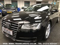 USED 2014 64 AUDI A8 LED FACELIFT AUDI A8 3.0 TDI SE EXECUTIVE QUATTRO AWD TIPTRONIC FREE UK DELIVERY*VIDEO AVAILABLE* FINANCE ARRANGED* PART EX*HPI CLEAR