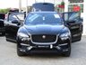 USED 2018 18 JAGUAR F-PACE 2.0 R-SPORT AWD 5d 178 BHP Finished in SANTORINI BLACK MET with contrasting EBONY FULL HEATED LEATHER TRIM. The Jaguar F-Pace is a large, stylish family car and one of the few SUVs on sale that is genuinely good fun to drive. It has a host of features that include Sat Nav, Heated Leather, DAB Radio, Power rear Boot, Alloys, Cruise Control and much more. Farnell Jaguar Dealer Serviced at 22074 miles and at 45703 miles. MOT due 6/5/2022.