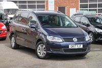 USED 2017 17 VOLKSWAGEN SHARAN 2.0 SE TDI BLUEMOTION TECHNOLOGY 5d 148 BHP VOLKSWAGON SHARAN 2.0 TDI SE BLUEMOTION S/S 7 SEATS