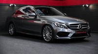 USED 2017 17 MERCEDES-BENZ C CLASS 2.1 C220 D AMG LINE PREMIUM PLUS 4d 170 BHP Immaculate Red Leather