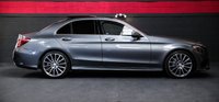 USED 2017 17 MERCEDES-BENZ C CLASS 2.1 C220 D AMG LINE PREMIUM PLUS 4d 170 BHP Immaculate Red Leather