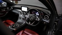USED 2017 17 MERCEDES-BENZ C CLASS 2.1 C220 D AMG LINE PREMIUM PLUS 4d 170 BHP Immaculate Red Leather