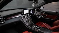 USED 2017 17 MERCEDES-BENZ C CLASS 2.1 C220 D AMG LINE PREMIUM PLUS 4d 170 BHP Immaculate Red Leather