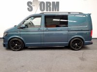 USED 2019 19 VOLKSWAGEN TRANSPORTER 2.0 T28 TDI P/V HIGHLINE BMT 150 BHP **DAY VAN** 6 SEATS R&R BED UK STAYCATION