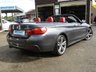 USED 2015 65 BMW 4 SERIES 3.0 435D XDRIVE M SPORT 2d 309 BHP Finished in MINERAL GREY MET with contrasting RED ELECTRIC MEMORY HEATED SEATS. This New Shape 4 Series offers a great mix of performance, style, efficiency, comfort and techy features than almost any other convertibles on the market today. Features include Sat Nav, DAB radio, 19" Alloys, B/Tooth, Heated Red Leather electric memory seats and much more. Dealer serviced at 11098 miles, 16966 miles, 29059 miles, 44218 miles, 50582 miles, 52967 miles and at 63161 miles on 4/1/2021. 12 Months MOT.