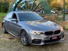 USED 2019 69 BMW 5 SERIES 2.0 520D XDRIVE M SPORT 4d 188 BHP STUNNING 520 D X-DRIVE. M/SPORT 2.0D AUTOMATIC/PADDLE SHIFT, with 'PLUS PACK' 1 OWNER CAR HAVING COVERED ONLY 27,751 MILES FROM BRAND NEW, FINISHED IN SOPHISTO GREY METALLIC WITH FULL BLACK/GREY LEATHER INTERIOR. HUGE SPECIFICATION (SEE LIST) AND HUGE SAVING ON NEW.