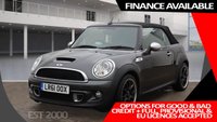 USED 2011 61 MINI CONVERTIBLE 1.6 COOPER S 2d 184 BHP * CLIMATE * 17 INCH ALLOYS * MOT NOV 2022 * 2 KEYS * PARKING SENSORS * HALF LEATHER *