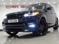 USED 2014 14 LAND ROVER RANGE ROVER SPORT 4.4 SD V8 (339 BHP) AUTOBIOGRAPHY DYNAMIC + OVERFINCH CARBON EXTERIOR AND QUILTED LEATHER INTERIOR + 23 INCH ALLOYS + NAV + PANORAMIC E/SUNROOF + PRIVACY + XENONS-LEDS OVERFINCH CARBON EXTERIOR & DIAMOND QUILTED LEATHERS