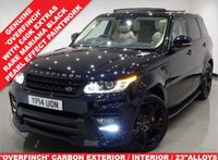 USED 2014 14 LAND ROVER RANGE ROVER SPORT 4.4 SD V8 (339 BHP) AUTOBIOGRAPHY DYNAMIC + OVERFINCH CARBON EXTERIOR AND QUILTED LEATHER INTERIOR + 23 INCH ALLOYS + NAV + PANORAMIC E/SUNROOF + PRIVACY + XENONS-LEDS OVERFINCH CARBON EXTERIOR & DIAMOND QUILTED LEATHERS