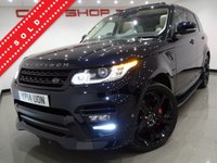 USED 2014 14 LAND ROVER RANGE ROVER SPORT 4.4 SD V8 (339 BHP) AUTOBIOGRAPHY DYNAMIC + OVERFINCH CARBON EXTERIOR AND QUILTED LEATHER INTERIOR + 23 INCH ALLOYS + NAV + PANORAMIC E/SUNROOF + PRIVACY + XENONS-LEDS OVERFINCH CARBON EXTERIOR & DIAMOND QUILTED LEATHERS