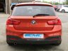 USED 2015 15 BMW 1 SERIES 2.0 118D M SPORT 5d 147 BHP Finished in VALENICIA ORANGE METALLIC with contrasting BLACK HEATED LEATHER trim. If you are looking for a small hatchback with that spacious feel and enjoy driving then look no further. This punchy mid sized hatch kicks out a lively 147 BHP and is packed with extras. Features include 18" Alloys, &pound;20 Road Tax, Full Heated leather Trim, Sat Nav, DAB Radio, B/Tooth, Xenons, Front and Rear Parking Sensors and much more. Dealer serviced at 9964 miles, 27246 miles, 57541 miles and at 70303 miles