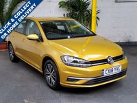 USED 2018 18 VOLKSWAGEN GOLF 1.0 SE TSI BLUEMOTION TECHNOLOGY 5d 109 BHP STUNNING EXAMPLE APPLE ANDROID CARPLAY