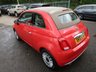 USED 2018 18 FIAT 500C 1.2 CONVERTIBLE LOUNGE 2d 69 BHP NEW SHAPE *DAB RADIO* Low Mileage, Just Serviced, One Previous Owner, NEW MOT, Great fuel economy!