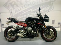 USED 2018 18 TRIUMPH STREET TRIPLE 765 R, LOW  OFFICIAL FACTORY LOW HEIGHT BIKE