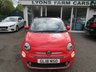USED 2018 18 FIAT 500C 1.2 CONVERTIBLE LOUNGE 3d 69 BHP Full Service History + Just Serviced, One Owner, NEW MOT, Great fuel economy! Convertible
