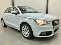 USED 2012 12 AUDI A1 1.4 TFSI SPORT 3d S TRONIC 122 BHP Cumulus Blue-S Tronic-&pound;30 Tax