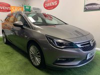 USED 2016 66 VAUXHALL ASTRA 1.6 ELITE NAV CDTI ECOFLEX S/S 5d 108 BHP 1 COMPANY OWNER, FULL MAIN DEALER SERVICE HISTORY.