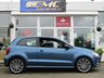 USED 2015 65 VOLKSWAGEN POLO 1.4 BLUEGT DSG 3d 148 BHP VW POLO 1.4 TSI ACT BLUE GT DSG. Finished in BLUE SILK Metallic with contrasting Blue/ Grey Leather and Alcantara seats. This Polo is still one of the best small cars you can buy. It is comfortable and has a spacious, plush interior. The 1.4 TSI 150 BHP engine makes it nippy and a fun car to drive. Over &pound;3000 dealer extra's stunning example 2 keys & serviced at the following miles: 5096 miles, 11548 miles, 15381 miles, 26409 miles, 37771 miles, 50949 miles,