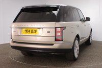 USED 2014 14 LAND ROVER RANGE ROVER 3.0 TDV6 AUTOBIOGRAPHY 5DR AUTO 258 BHP FULL MAIN DEALER SERVICE HISTORY + AIR CONDITIONED FRONT AND REAR LEATHER SEATS + SATELLITE NAVIGATION + SURROUND CAMERA SYSTEM + PANORAMIC SUNROOF + PARKING SENSOR + DUAL VIEW TOUCH SCREEN + DIGITAL TV + BLUETOOTH + CRUISE CONTROL + CLIMATE CONTROL + MULTI FUNCTION WHEEL + XENON HEADLIGHTS + PRIVACY GLASS + ELECTRIC/MEMORY FRONT SEATS + HEATED STEERING WHEEL + BLIND SPOT MONITOR + DAB RADIO + ELECTRIC WINDOWS + ELECTRIC/HEATED/FOLDING DOOR MIRRORS + 21 INCH ALLOY WHEELS