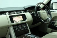 USED 2014 14 LAND ROVER RANGE ROVER 3.0 TDV6 AUTOBIOGRAPHY 5DR AUTO 258 BHP FULL MAIN DEALER SERVICE HISTORY + AIR CONDITIONED FRONT AND REAR LEATHER SEATS + SATELLITE NAVIGATION + SURROUND CAMERA SYSTEM + PANORAMIC SUNROOF + PARKING SENSOR + DUAL VIEW TOUCH SCREEN + DIGITAL TV + BLUETOOTH + CRUISE CONTROL + CLIMATE CONTROL + MULTI FUNCTION WHEEL + XENON HEADLIGHTS + PRIVACY GLASS + ELECTRIC/MEMORY FRONT SEATS + HEATED STEERING WHEEL + BLIND SPOT MONITOR + DAB RADIO + ELECTRIC WINDOWS + ELECTRIC/HEATED/FOLDING DOOR MIRRORS + 21 INCH ALLOY WHEELS
