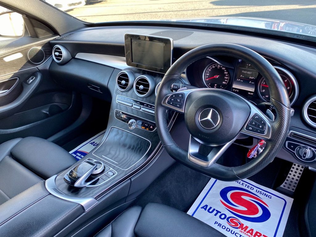 USED 2017 17 MERCEDES-BENZ C-CLASS 2.1 C 220 D AMG LINE 4d 170 BHP 19" AMG ALLOYS