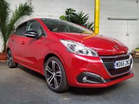 USED 2016 66 PEUGEOT 208 1.2 PURETECH S/S GT LINE 5d 110 BHP &pound;20 ROAD TAX STUNNING EXAMPLE 1 OWNER FSH