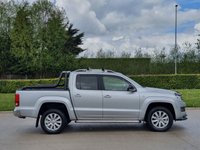 USED 2014 14 VOLKSWAGEN AMAROK 2.0 DC TDI HIGHLINE 4MOTION 180 BHP SAT NAV+LEATHER+BULL BARS ** NO VAT