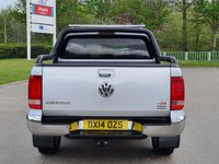 USED 2014 14 VOLKSWAGEN AMAROK 2.0 DC TDI HIGHLINE 4MOTION 180 BHP SAT NAV+LEATHER+BULL BARS ** NO VAT