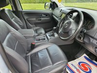 USED 2014 14 VOLKSWAGEN AMAROK 2.0 DC TDI HIGHLINE 4MOTION 180 BHP SAT NAV+LEATHER+BULL BARS ** NO VAT
