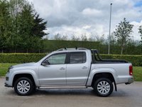 USED 2014 14 VOLKSWAGEN AMAROK 2.0 DC TDI HIGHLINE 4MOTION 180 BHP SAT NAV+LEATHER+BULL BARS ** NO VAT